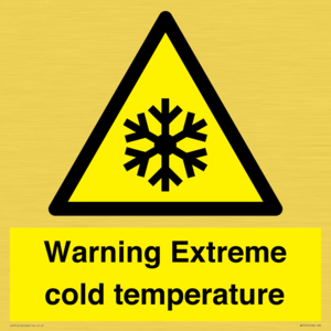 Warning Extreme cold temperature